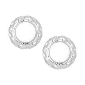 Bohomoon Stainless Steel Veil Pearl Stud Earrings