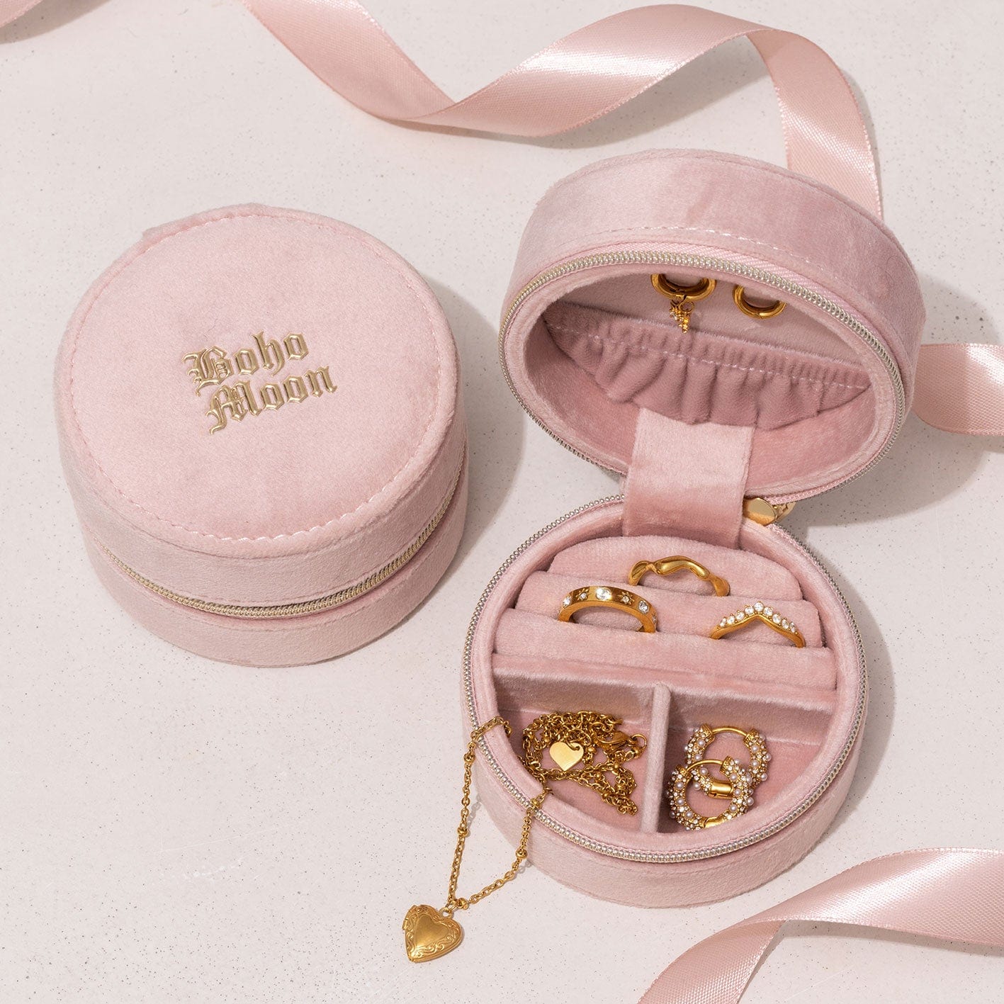 Bohomoon Stainless Steel Bohomoon Velvet Jewellery Display Box