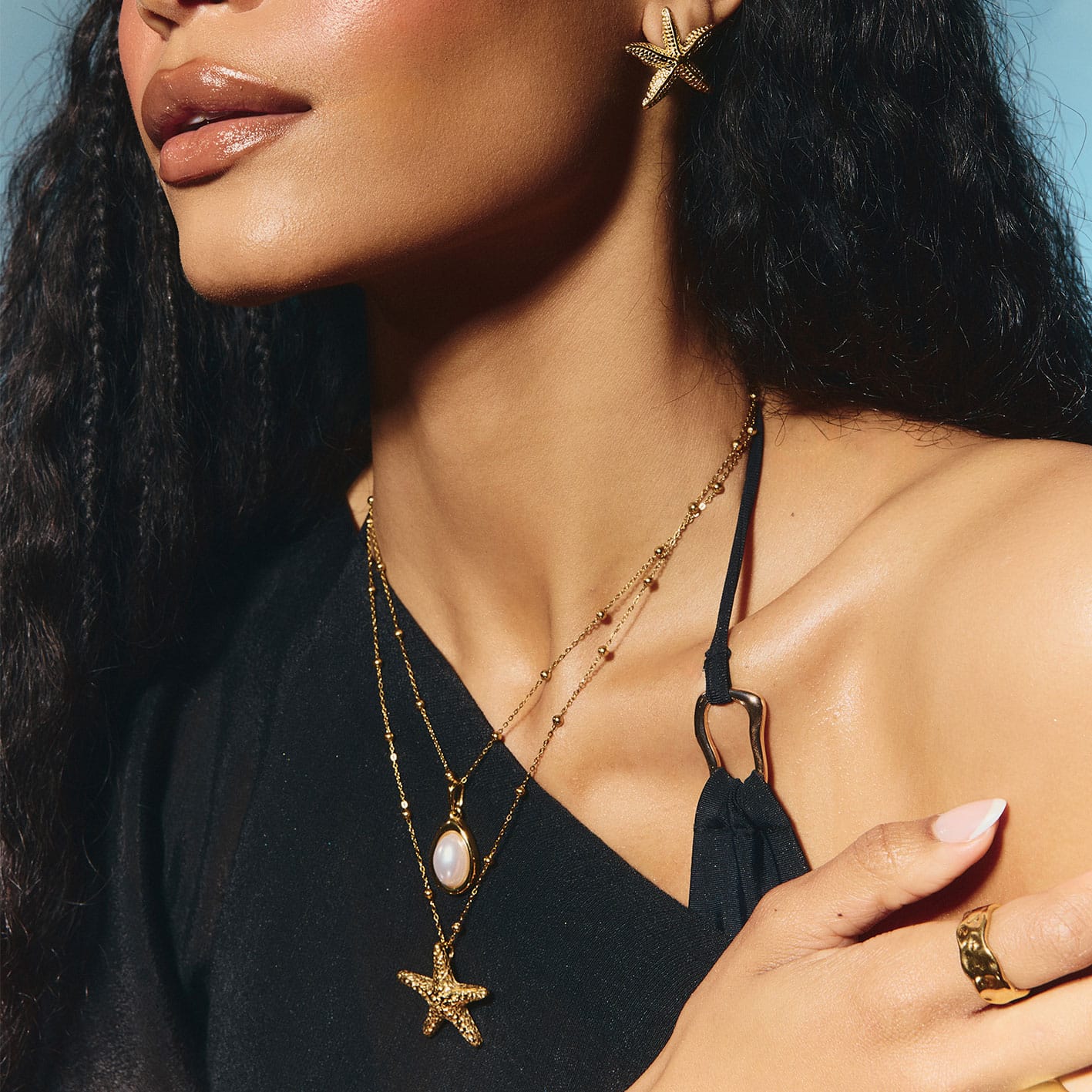 Bohomoon Stainless Steel Velvet Ring