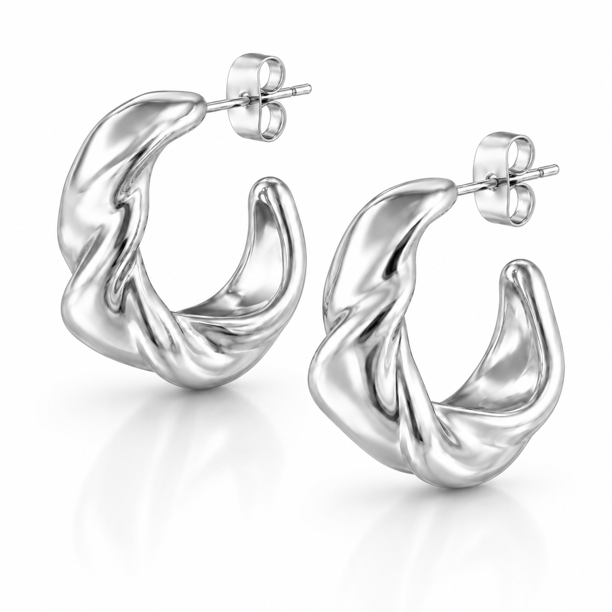 Bohomoon Stainless Steel Veronica Hoop Earrings
