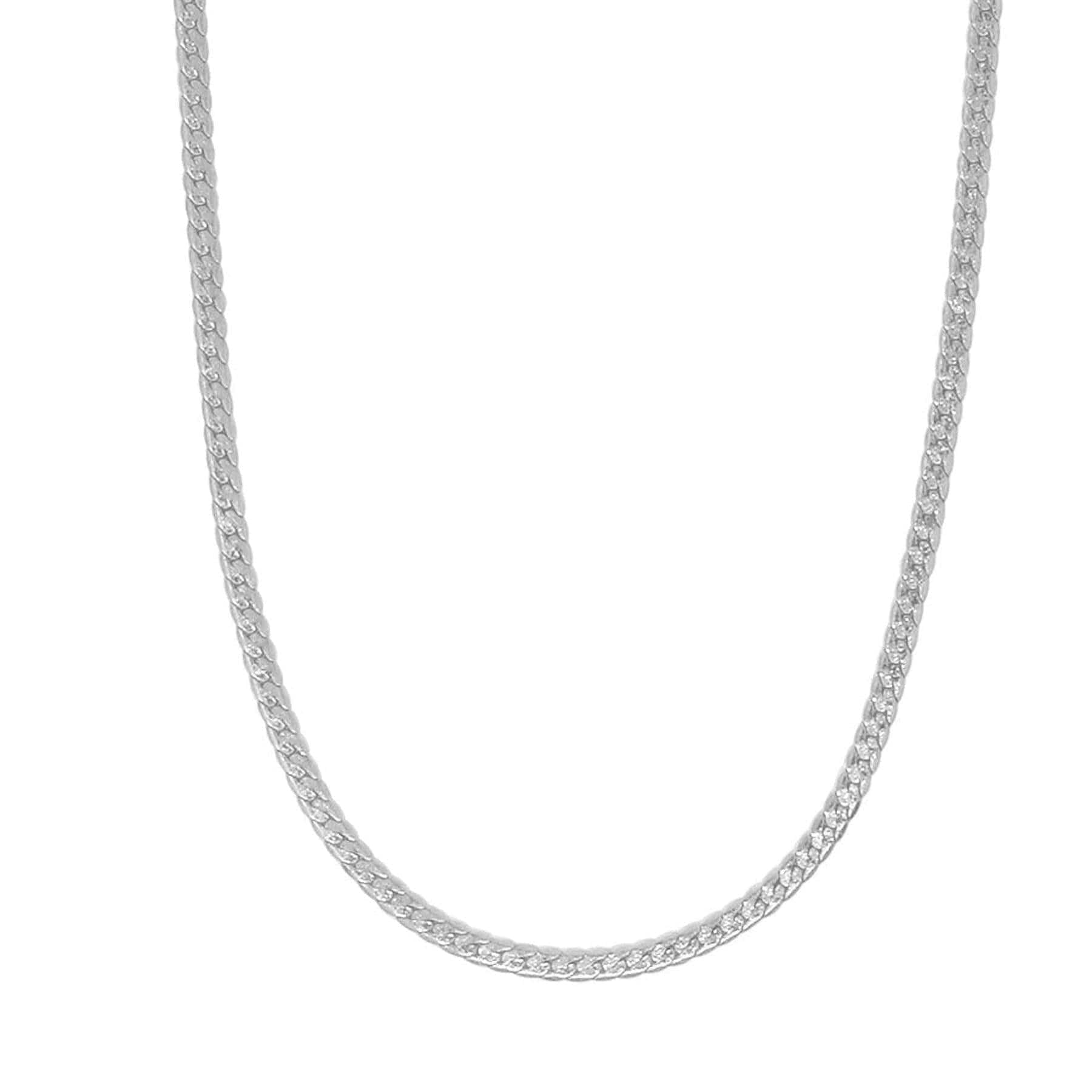 BohoMoon Stainless Steel Viper Necklace Silver / Choker