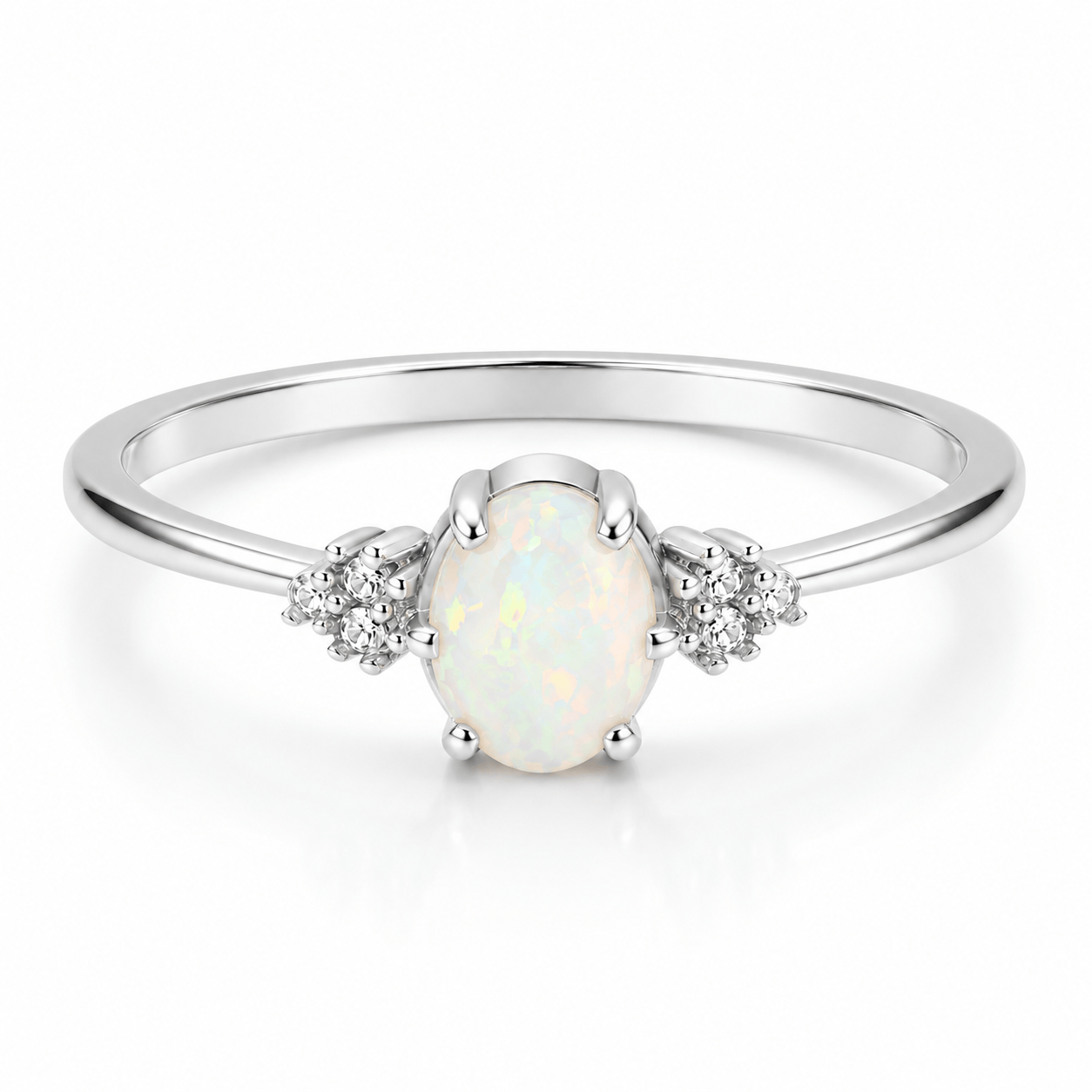 Bohomoon Stainless Steel Vixen Opal Ring