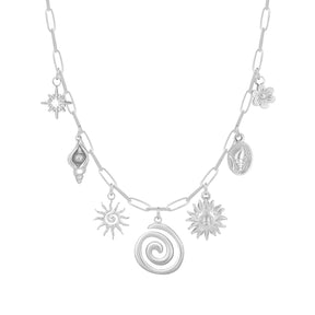 Bohomoon Stainless Steel Vortex Charm Necklace
