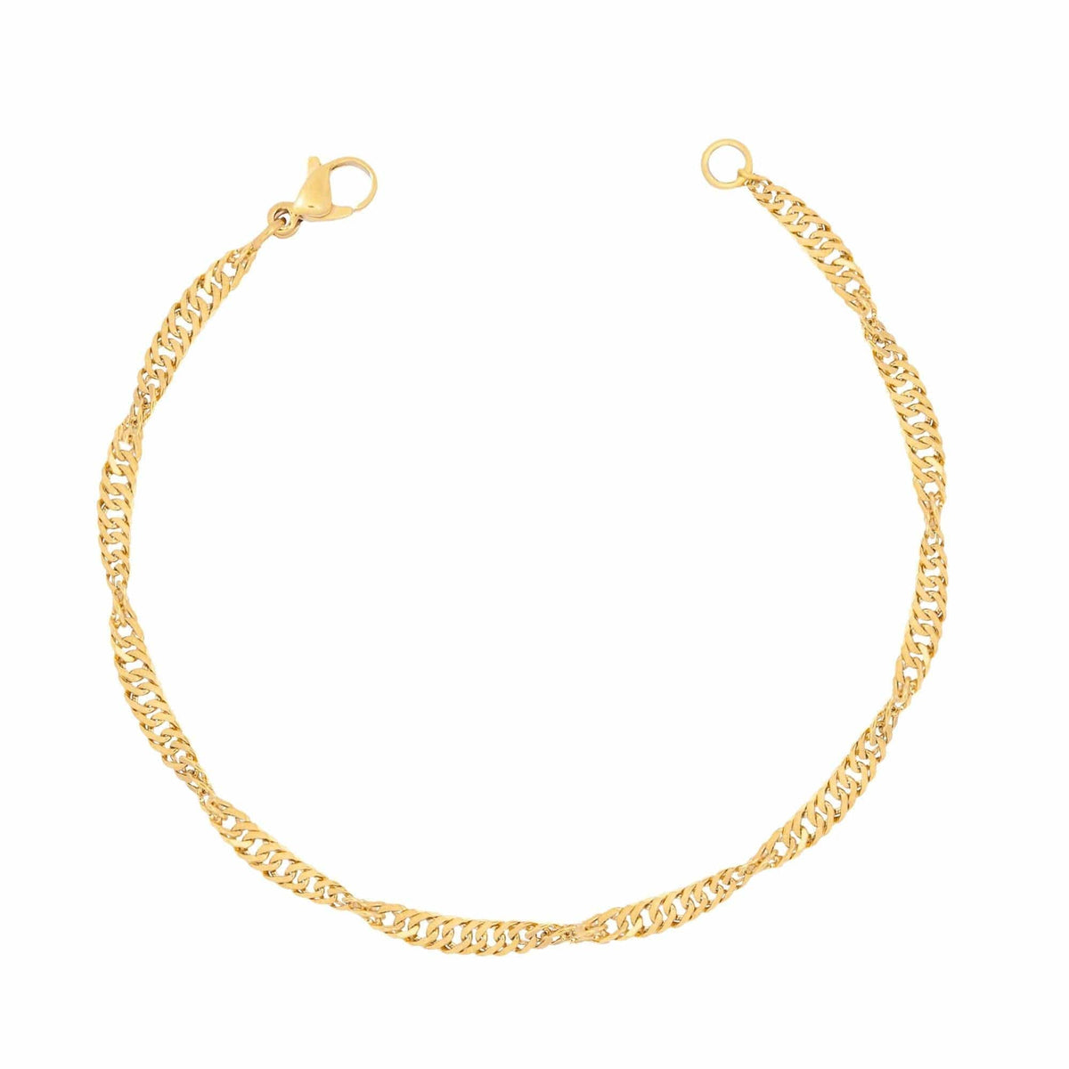 BohoMoon Stainless Steel Waterwave Bracelet Gold / Small