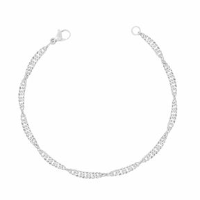 BohoMoon Stainless Steel Waterwave Bracelet Silver / Small