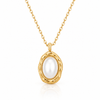 Bohomoon Stainless Steel Whisper Pearl Necklace