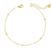 Bohomoon Stainless Steel White Sands Anklet