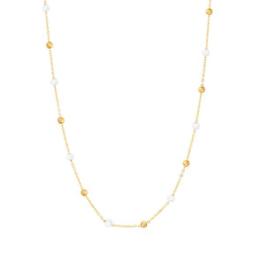 BohoMoon Stainless Steel White Sands Necklace Gold