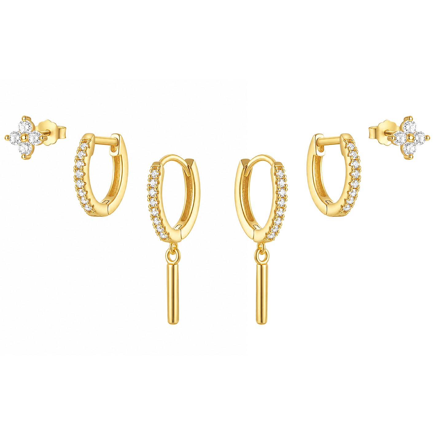 Bohomoon Stainless Steel Whitney Earring Set