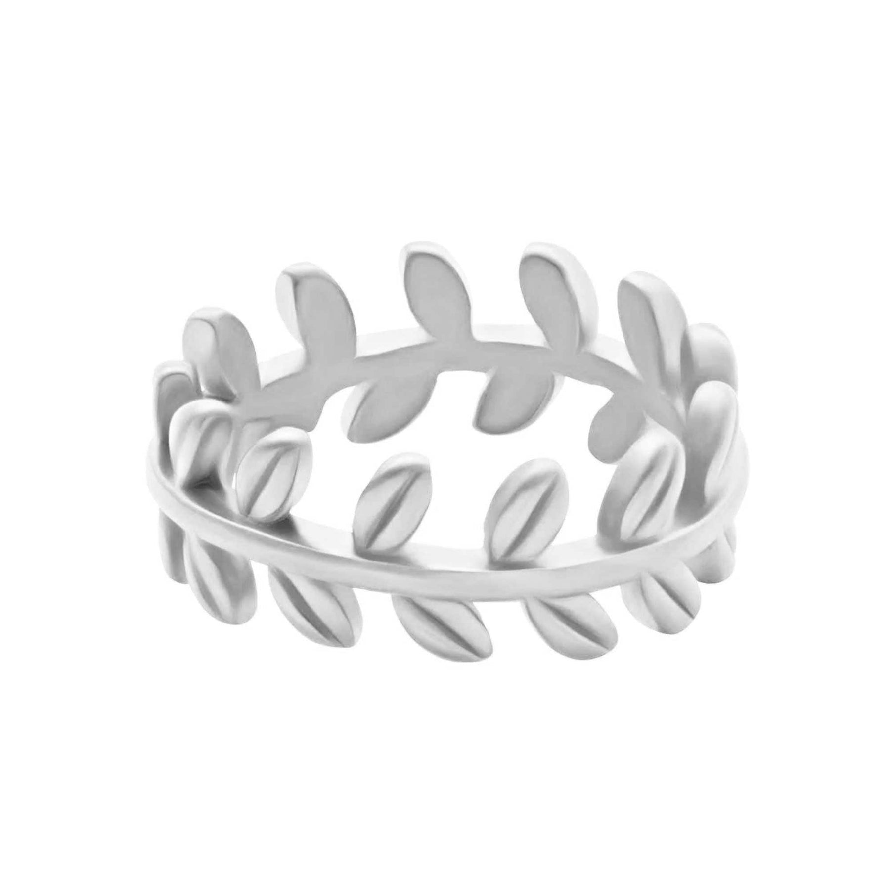 BohoMoon Stainless Steel Willow Ring Silver / US 5 / UK J / EUR 49 (x small)