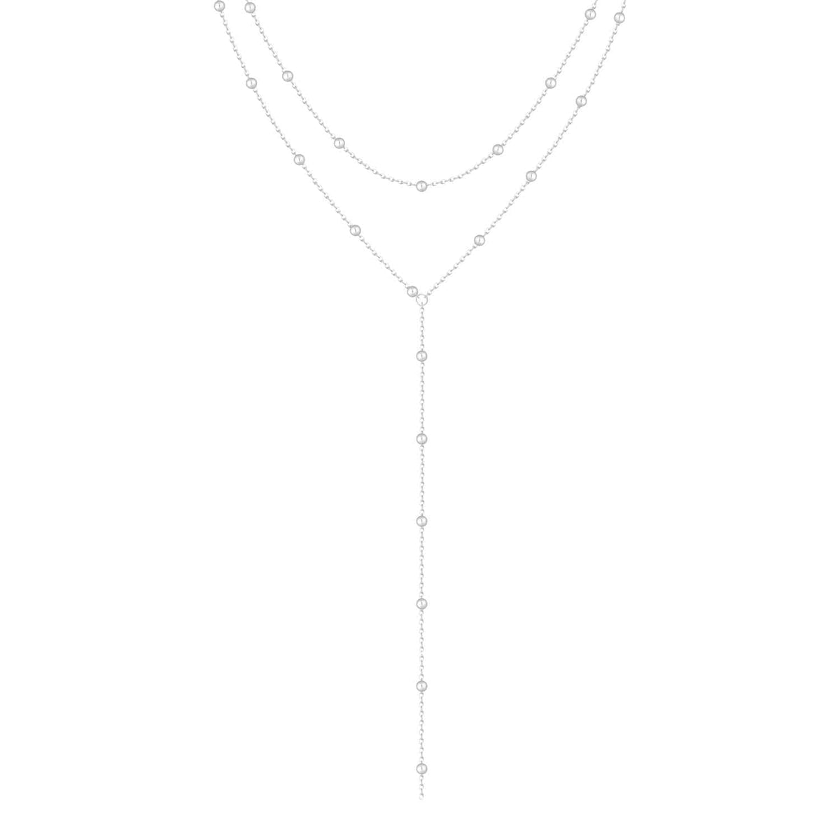 Bohomoon Stainless Steel Wren Layered Lariat Necklace