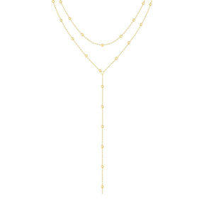 Bohomoon Stainless Steel Wren Layered Lariat Necklace