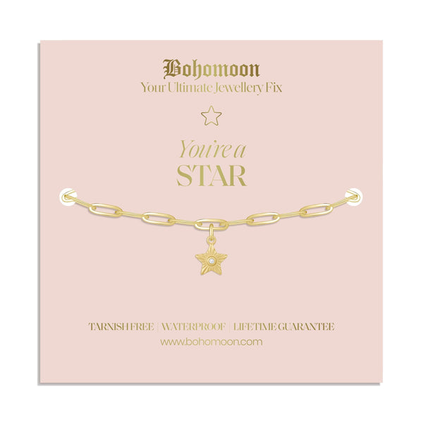 Bohomoon Stainless Steel You're A Star Bracelet