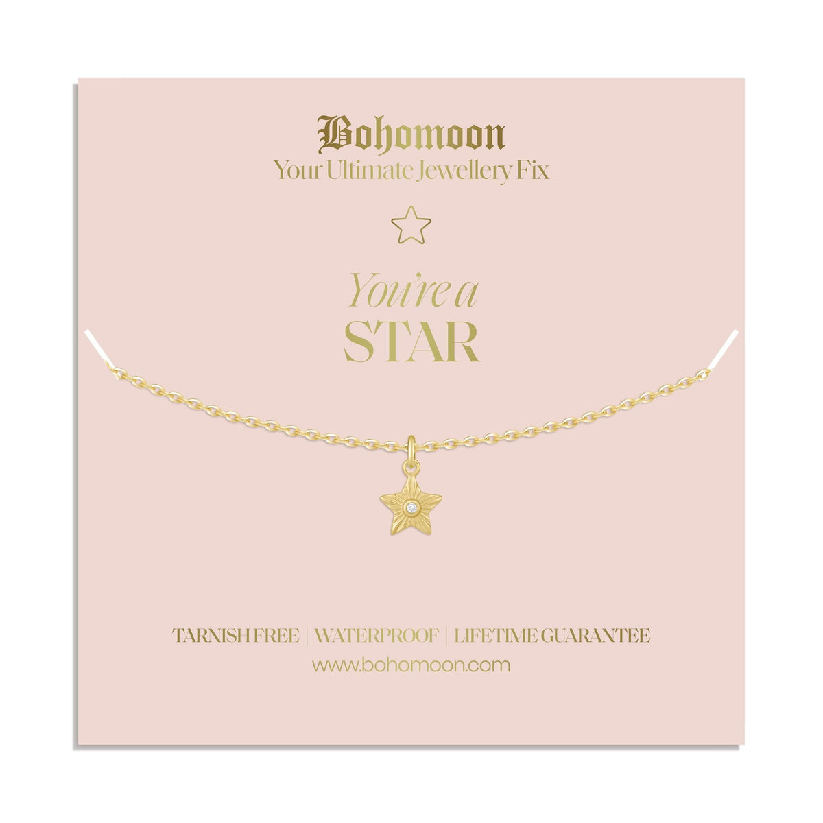 Bohomoon Stainless Steel You're A Star Necklace