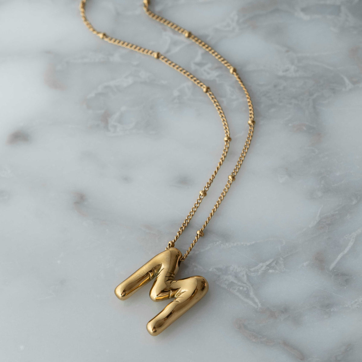 Bohomoon Stainless Steel Zara Initial Necklace