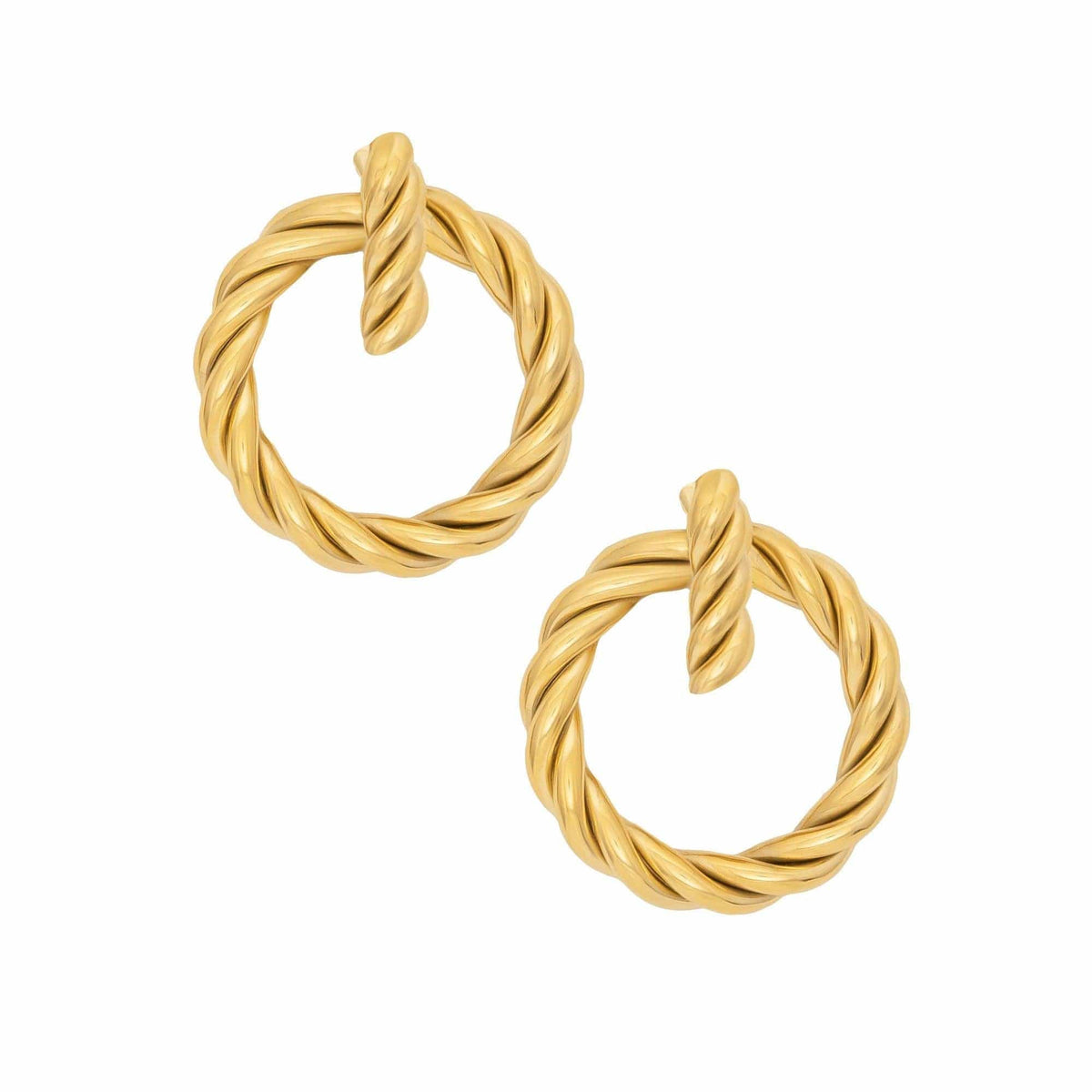 BohoMoon Stainless Steel Zoey Hoop Earrings Gold