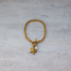 Bohomoon Stainless Steel Zuma Pearl TBar Bracelet