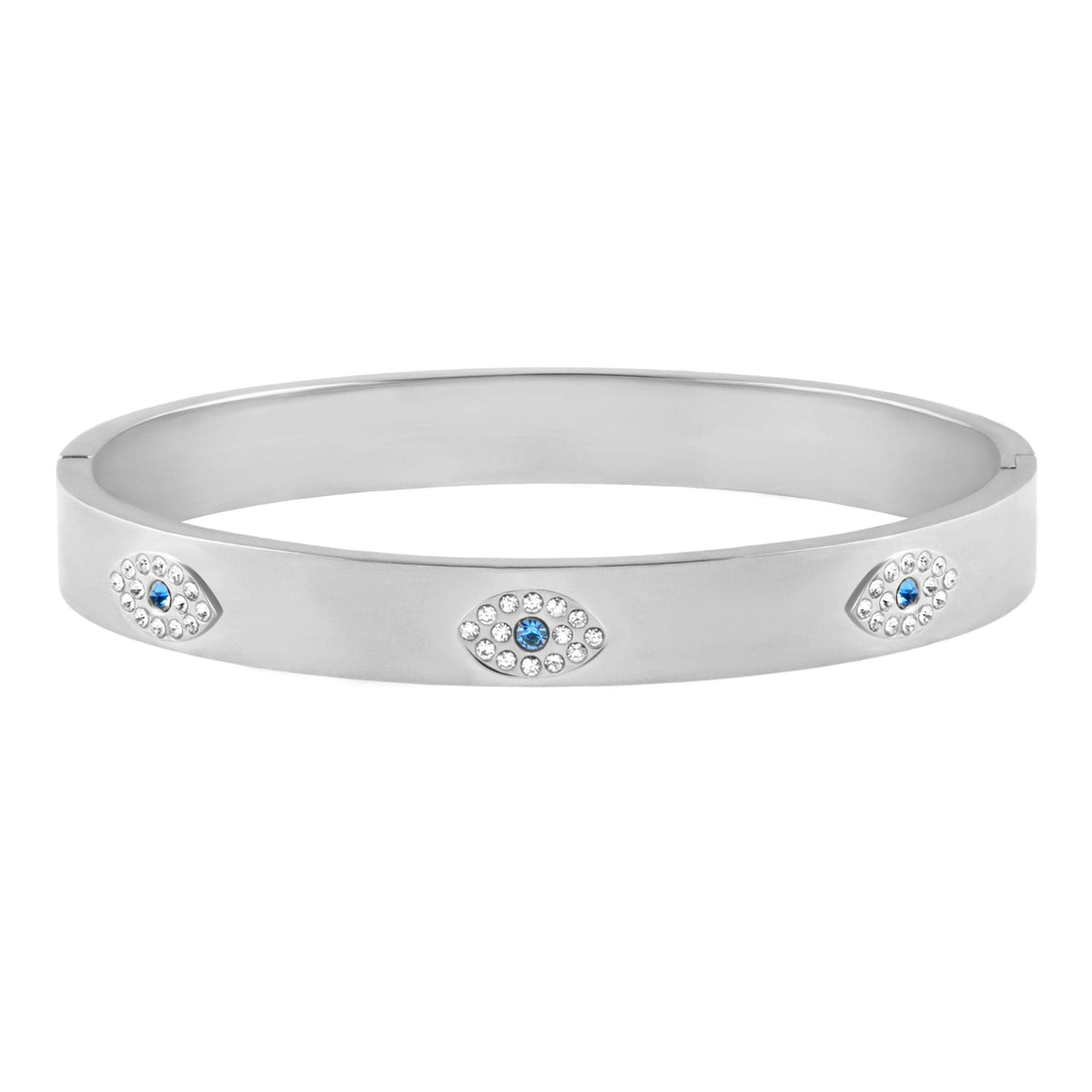 BohoMoon Stainless Steel Care Free Eye Bracelet Silver