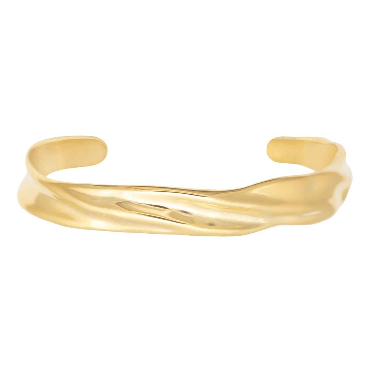 BohoMoon Stainless Steel Bali Cuff Bracelet Gold