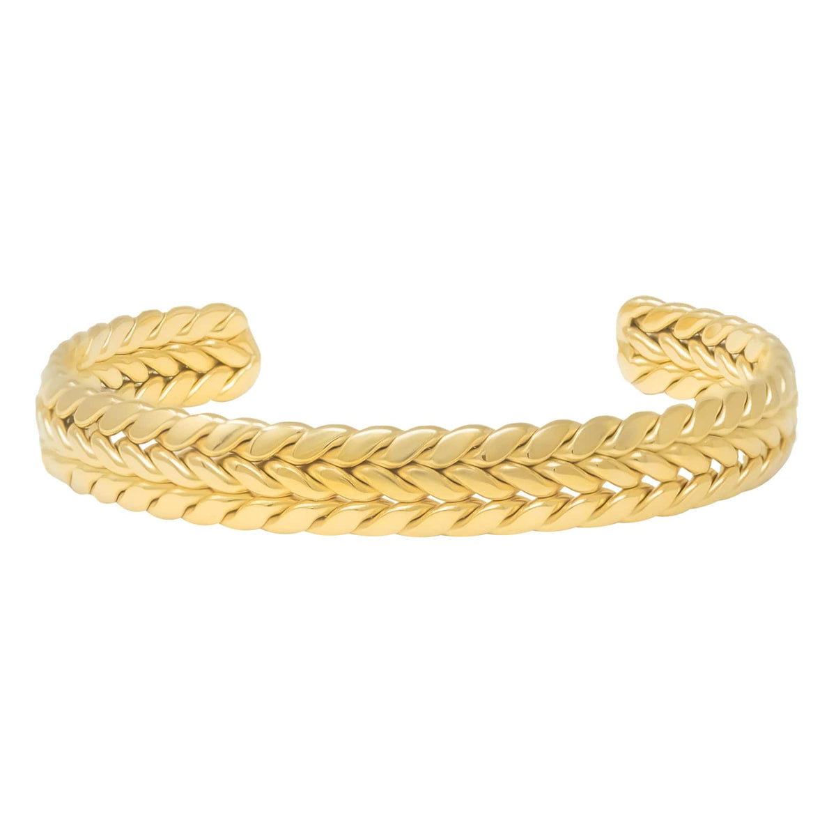 BohoMoon Stainless Steel Indie Cuff Bracelet Gold