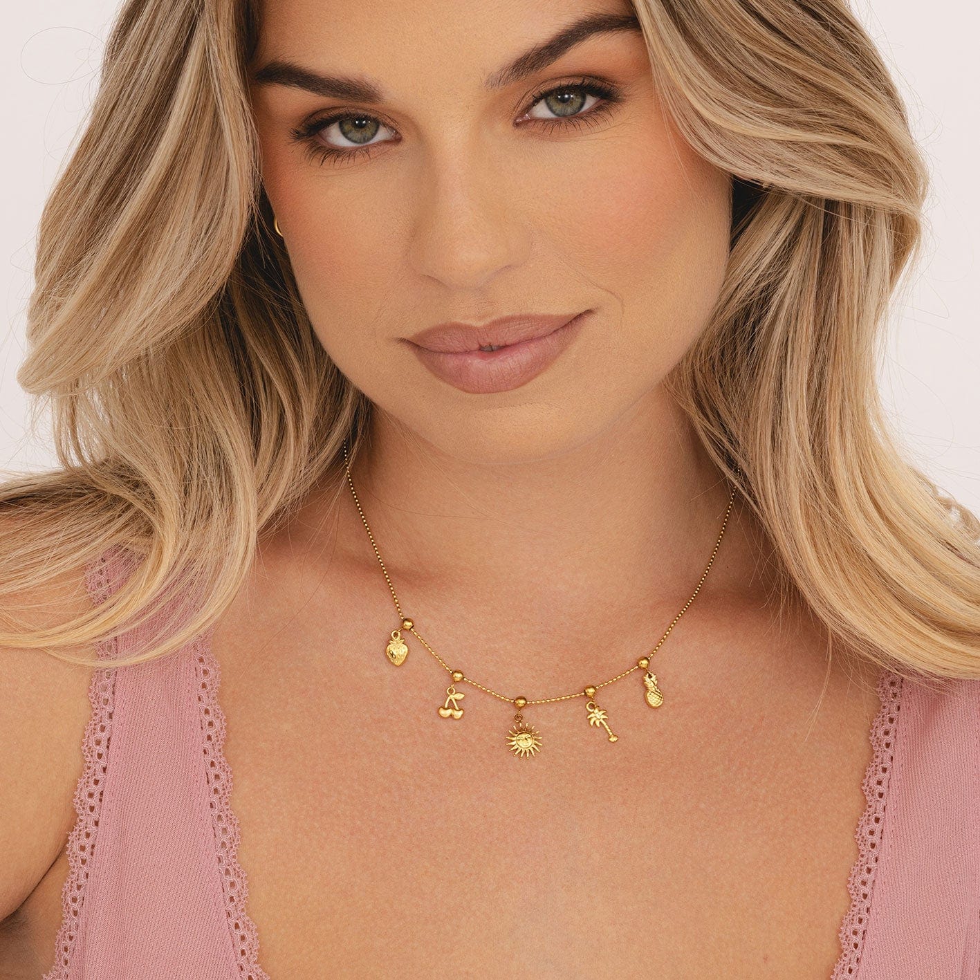 Bohomoon Stainless Steel Cherry Charm