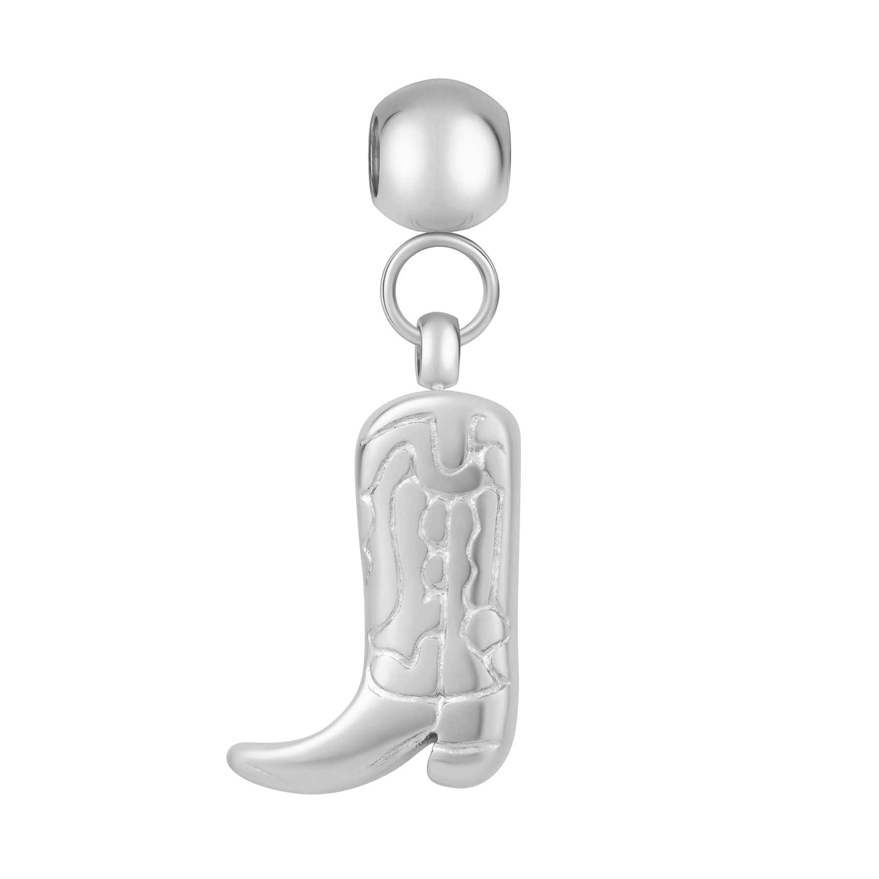 Bohomoon Stainless Steel Cowboy Boot Charm