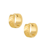 BohoMoon Stainless Steel Berlin Hoop Earrings Gold / Small