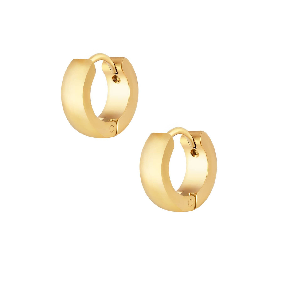BohoMoon Stainless Steel Cute Hoop Earrings Gold