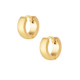 BohoMoon Stainless Steel Cute Hoop Earrings Gold