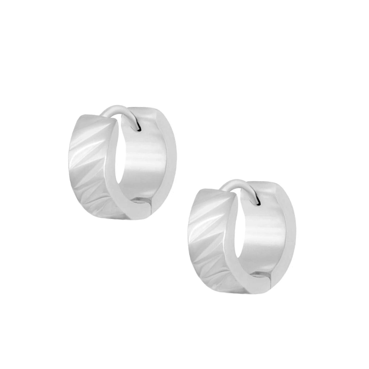 BohoMoon Stainless Steel Berlin Hoop Earrings Silver / Small