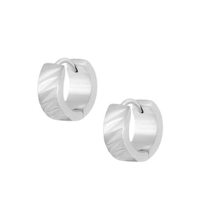 BohoMoon Stainless Steel Berlin Hoop Earrings Silver / Small