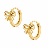 Bohomoon Stainless Steel Hattie Bow Hoop Earrings