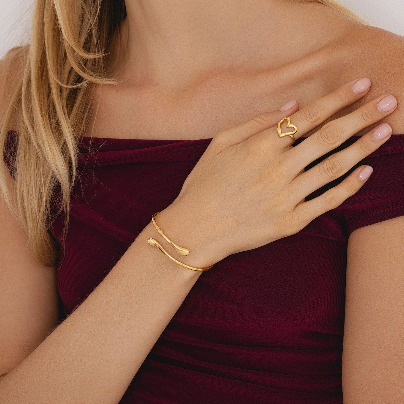 Bohomoon Stainless Steel Lauren Cuff Bracelet