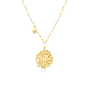 Bohomoon Stainless Steel Leanna Pearl Necklace