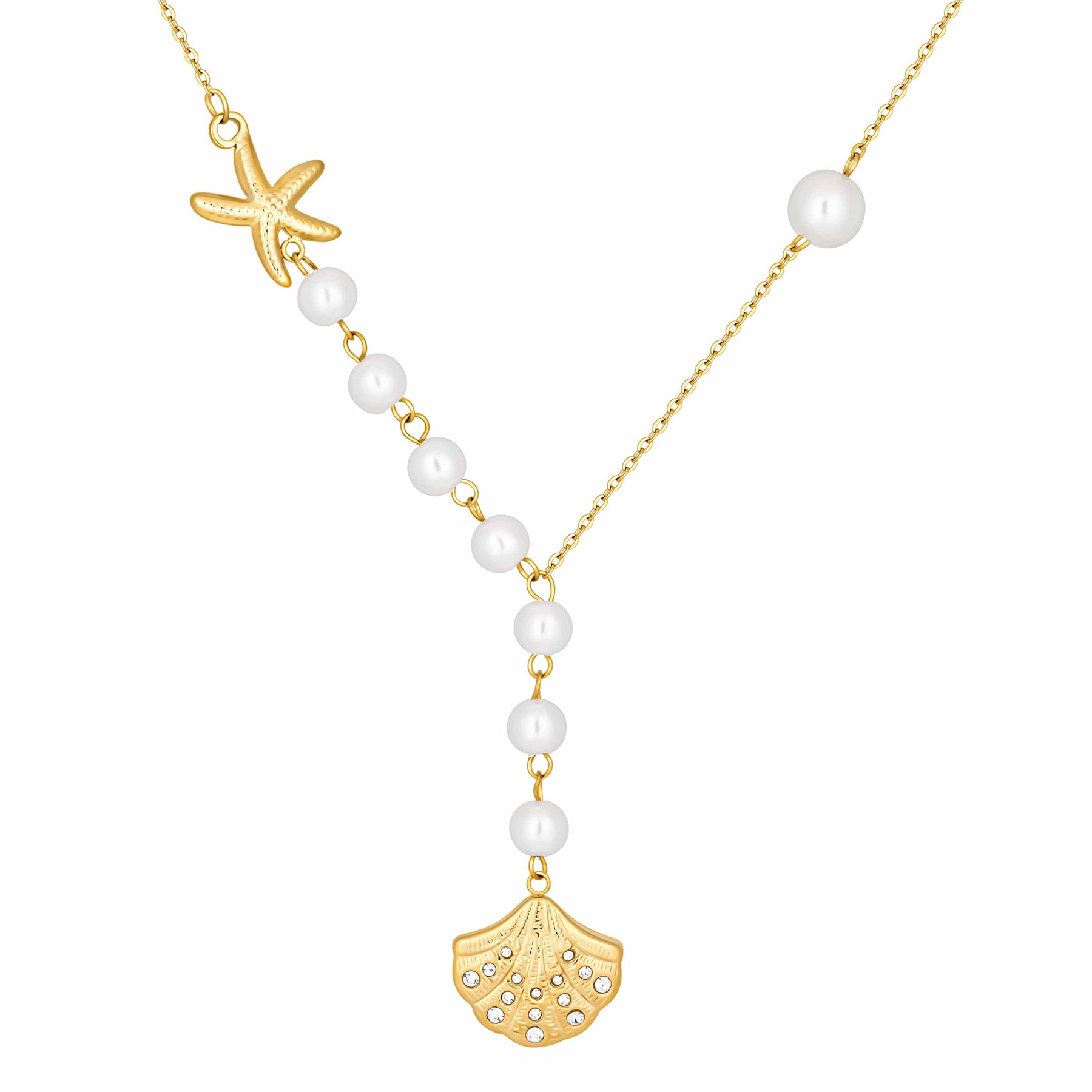 Bohomoon Stainless Steel Leilani Pearl Necklace
