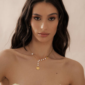 Bohomoon Stainless Steel Leilani Pearl Necklace