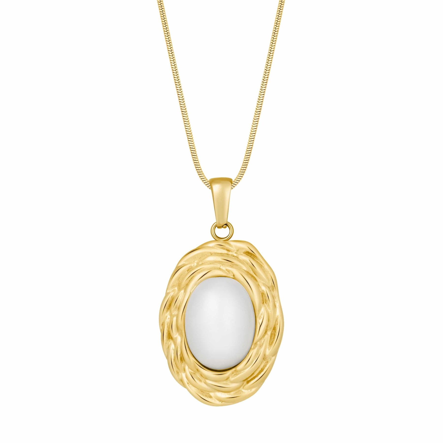 Bohomoon Stainless Steel Lettie Pearl Necklace