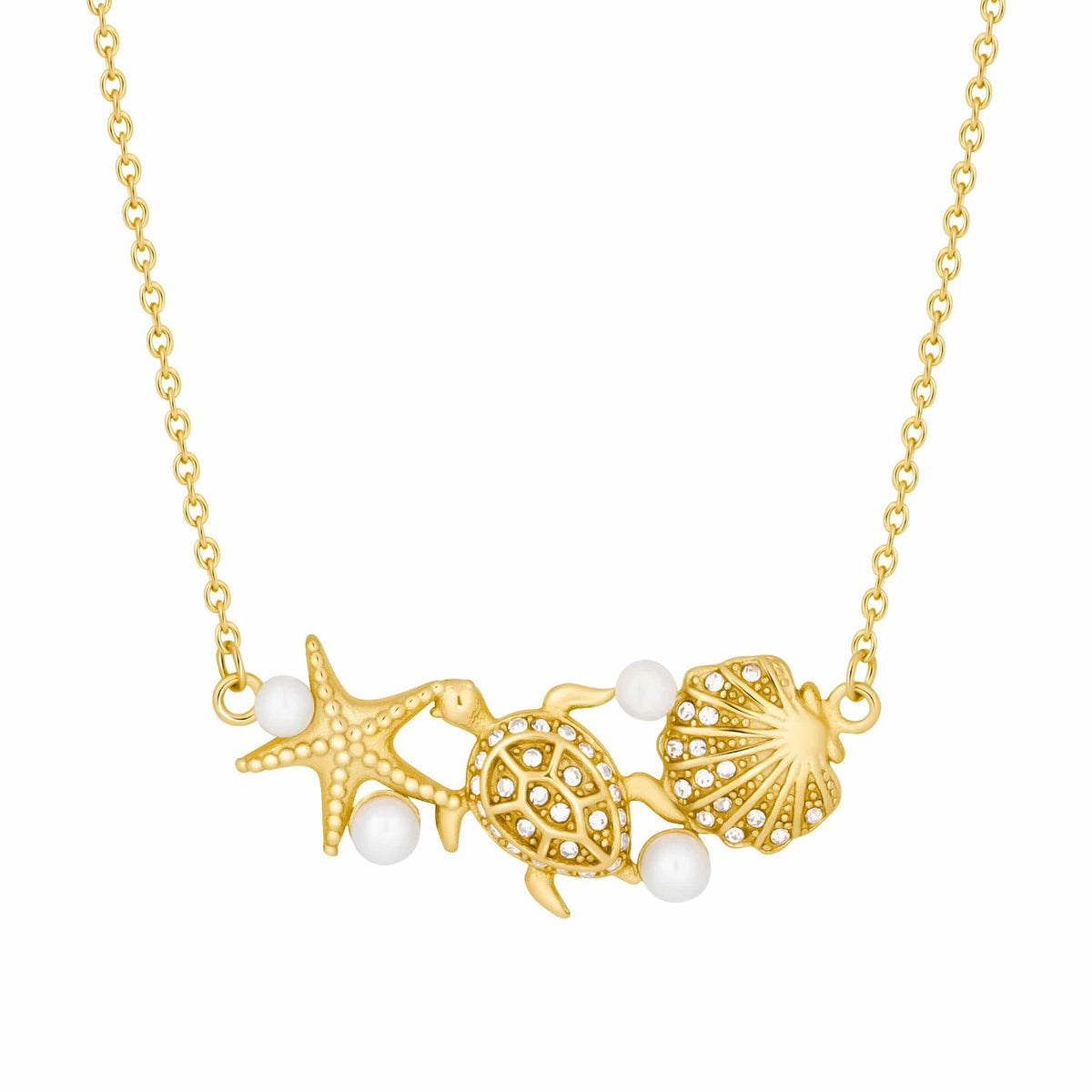 Bohomoon Stainless Steel Maldives Pearl Necklace