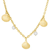 Bohomoon Stainless Steel Mauritius Pearl Necklace