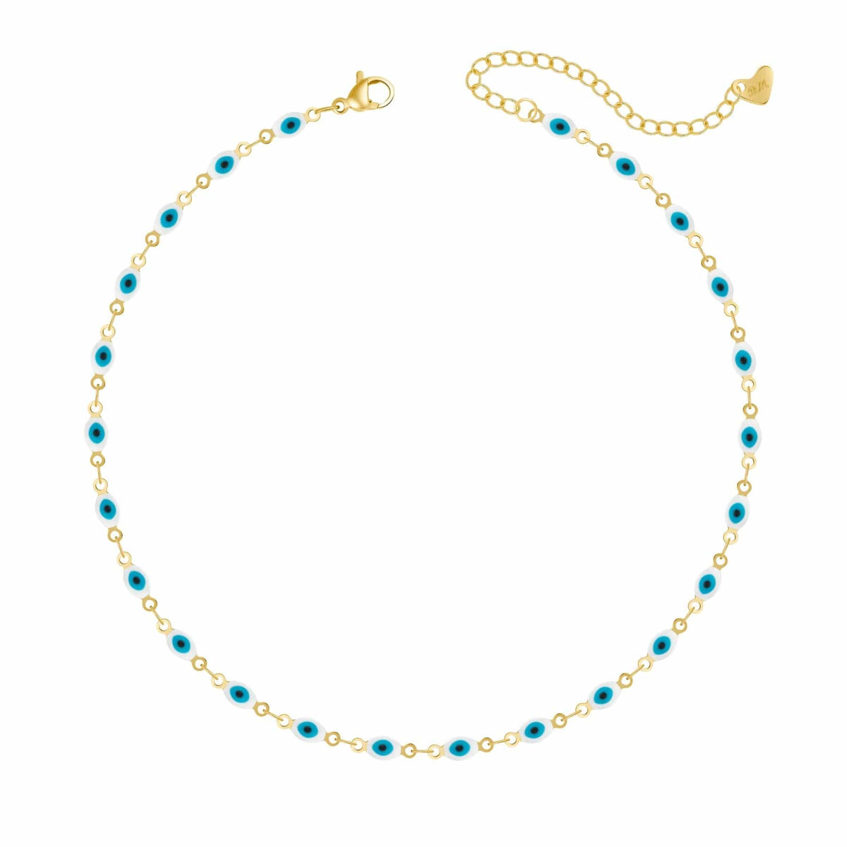 Bohomoon Stainless Steel Nazar Evil Eye Choker
