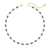 Bohomoon Stainless Steel Nazar Evil Eye Choker