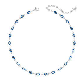 Bohomoon Stainless Steel Nazar Evil Eye Choker