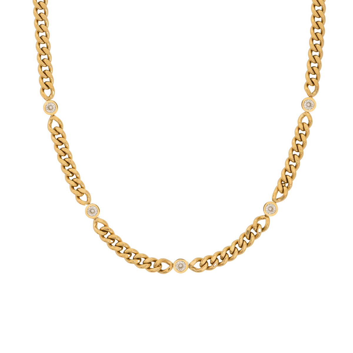 BohoMoon Stainless Steel Amante Necklace Gold
