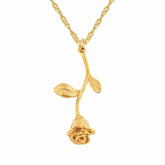 BohoMoon Stainless Steel Eternal Rose Necklace Gold