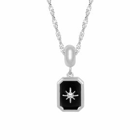 BohoMoon Stainless Steel Miami Star Necklace Silver