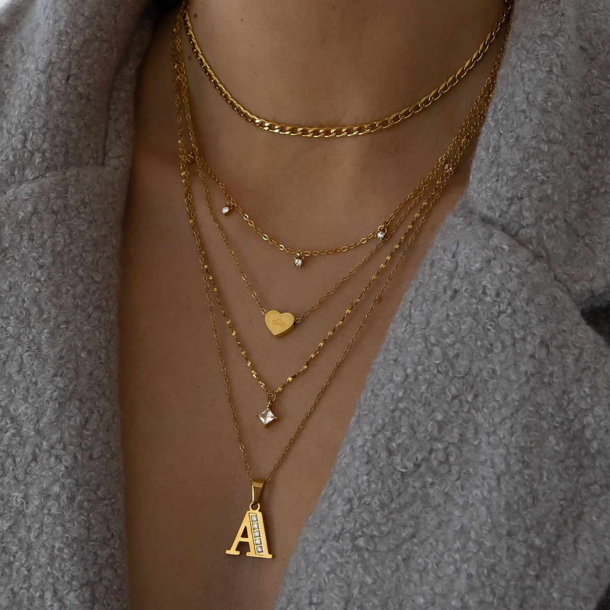 BohoMoon Stainless Steel Arla Necklace Gold