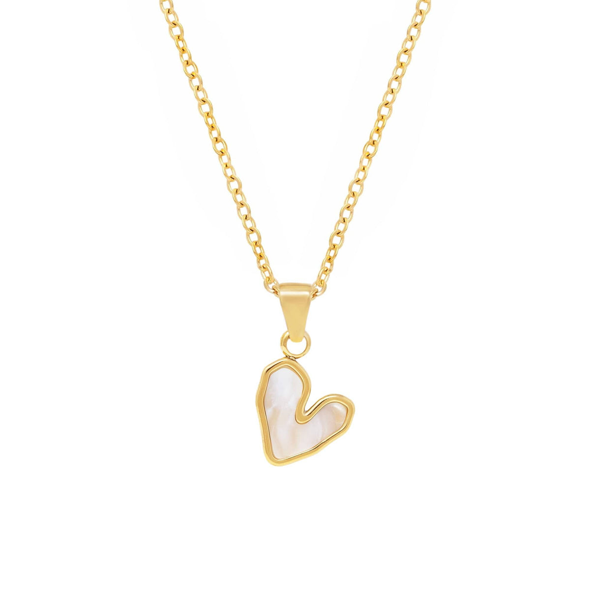 BohoMoon Stainless Steel Je T'aime Necklace Gold