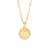 BohoMoon Stainless Steel Faith Necklace Gold