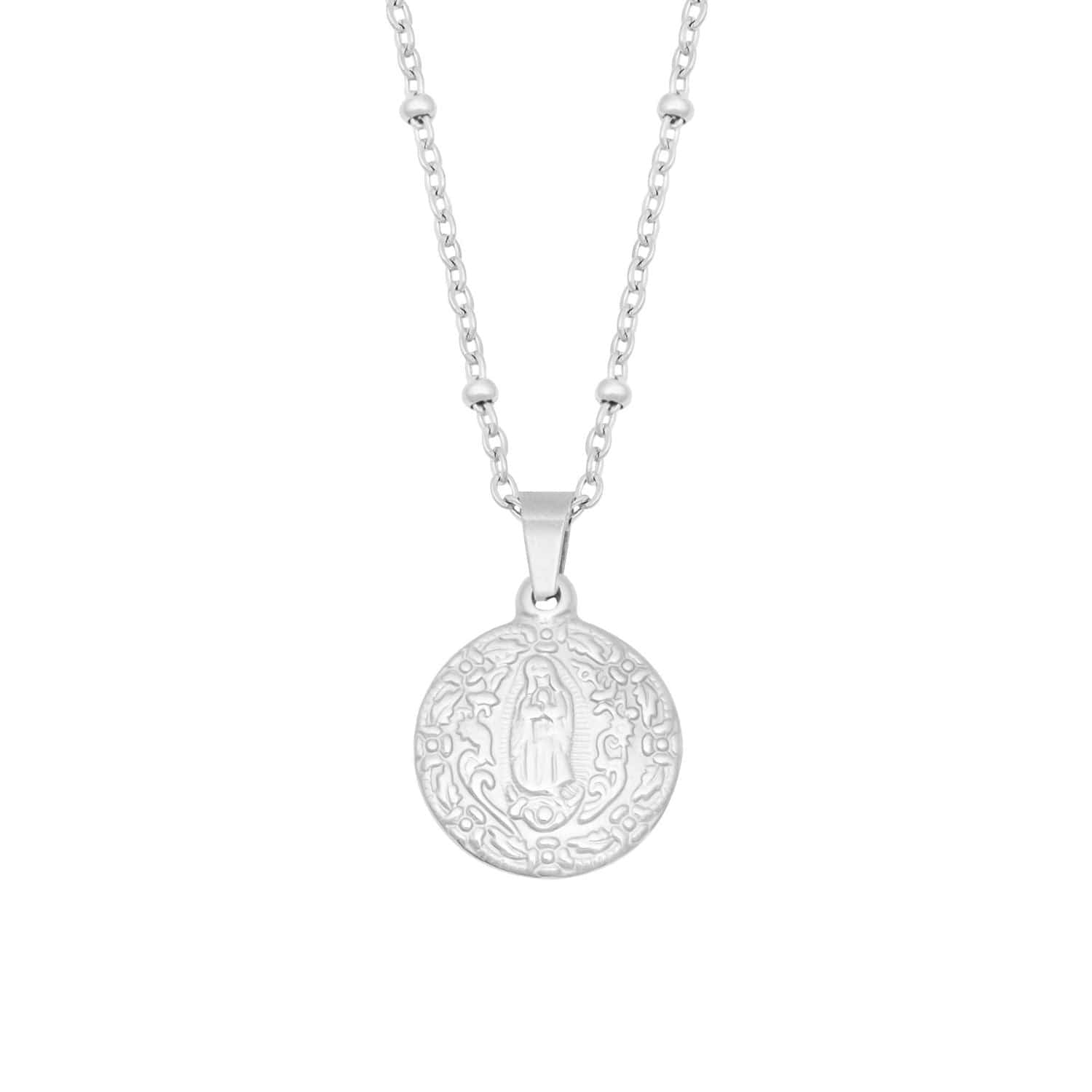 BohoMoon Stainless Steel Faith Necklace Silver