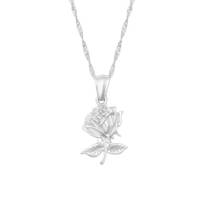 Bohomoon Stainless Steel Swoon Rose Necklace